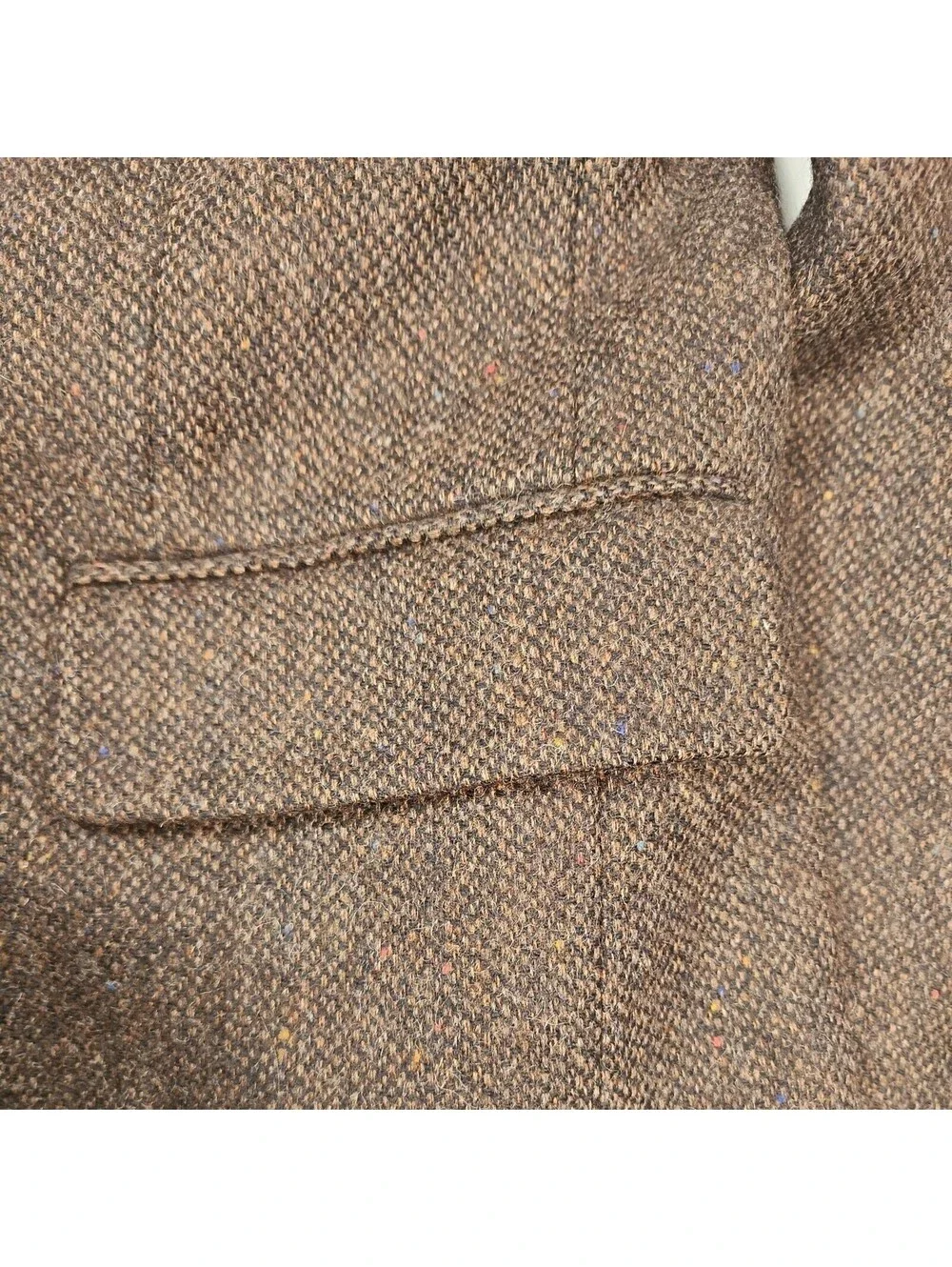 English Manor Men's Blazer Jacket Brown Herringbone sportscoat 42R Wool
